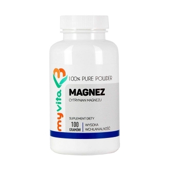 Magnez Cytrynian magnezu - proszek op.100 g - suplement diety